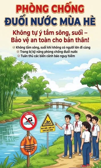 CẢNH BÁO ĐUỐI NƯỚC MÙA NẮNG NÓNG. 