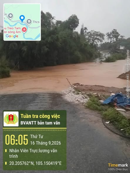 CẢNH BÁO KHẨN: MƯA LỚN GÂY NGẬP, SẠT LỞ VÀ CÂY ĐỔ TẠI MỘT SỐ KHU VỰC TRÊN ĐỊA BÀN XÃ VĂN PHÚ