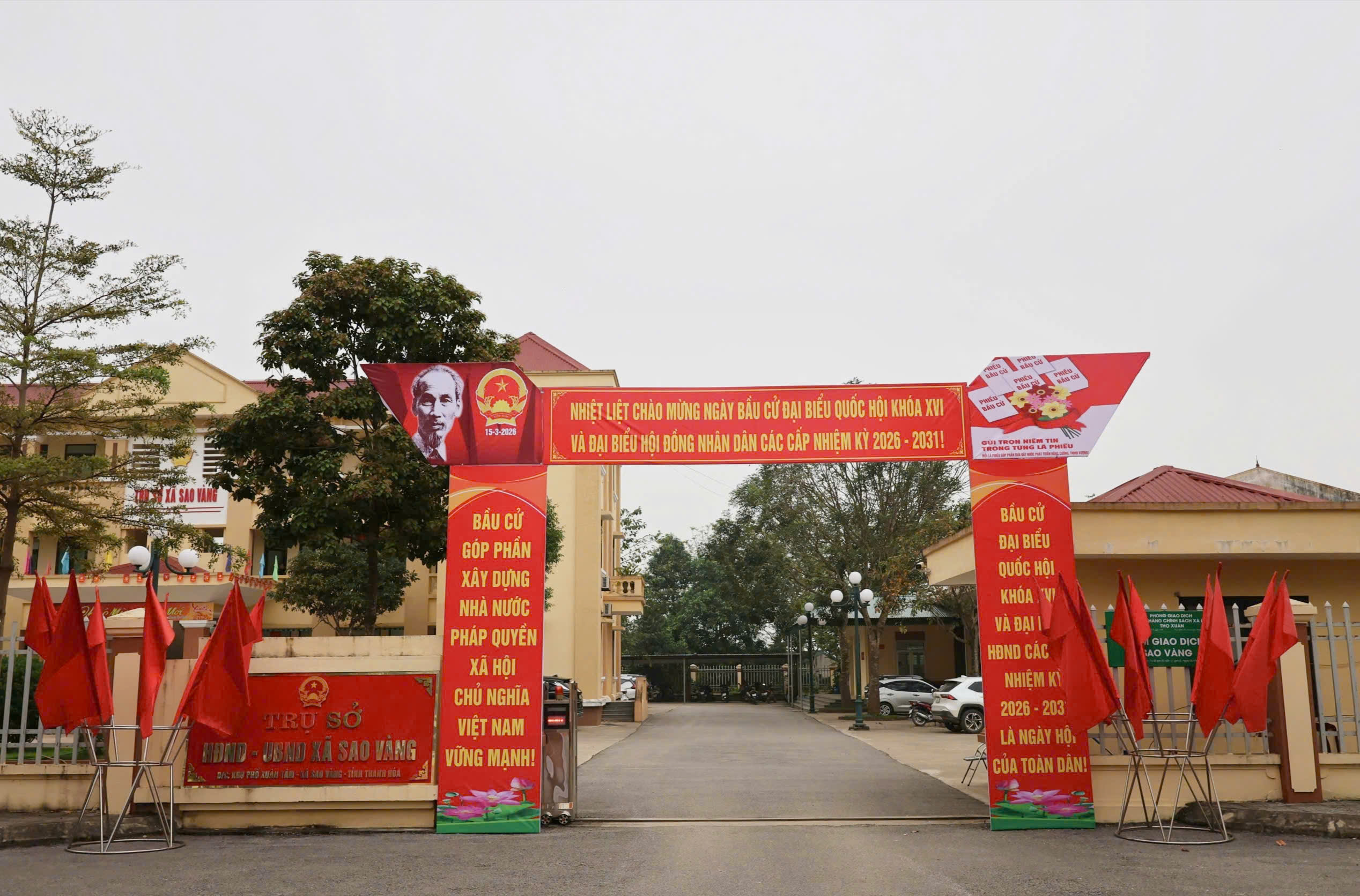 Xã Sao Vàng tích cực chuẩn bị cho ngày hội non sông