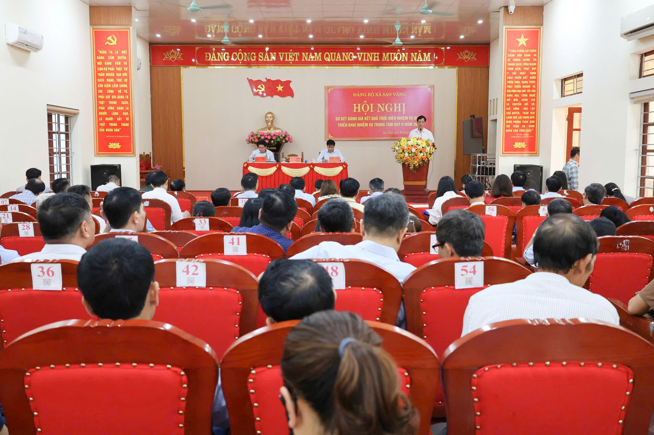 Đảng bộ xã Sao Vàng: Đánh giá tình hình thực hiện nhiệm vụ quý I, triển khai nhiệm vụ trọng tâm quý II năm 2026