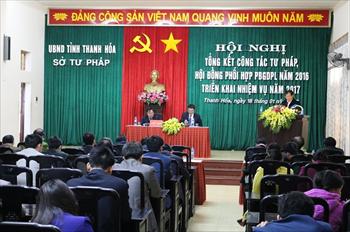 Tổng kết Công tác tư pháp, hoạt động của Hội đồng phối hợp phổ biến giáo dục pháp luật tỉnh
