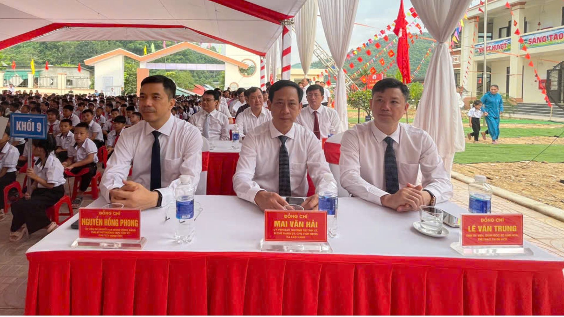 Lãnh đạo Sở Dân tộc và Tôn giáo tỉnh Thanh Hóa dự Lễ khai giảng năm học 2026-2027 và khánh thành Trường Phổ thông nội trú Tiểu học và THCS Na Mèo