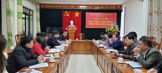 Đồng chí Mai Xuân Bình – Bí thư Đảng ủy khai mạc hội nghị