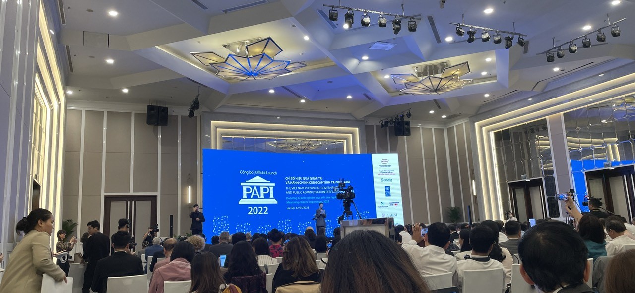 Lễ công bố ''Chỉ số Hiệu quả quản trị và hành chính công cấp tỉnh ở Việt Nam - PAPI 2022''