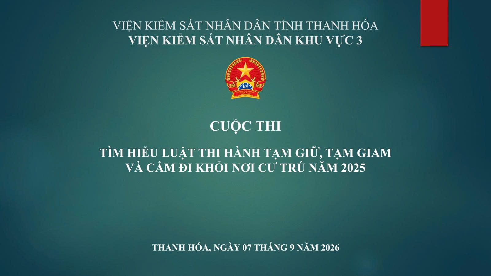 VKSND khu vực 3 - Thanh Hóa đổi mới hình thức tuyên truyền, nâng cao hiệu quả học tập, nghiên cứu pháp luật