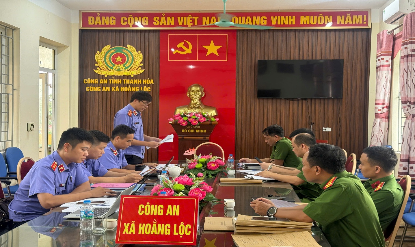 VKSND khu vực 4 - Thanh Hóa tăng cường trực tiếp kiểm sát việc tiếp nhận, giải quyết nguồn tin về tội phạm tại Công an cấp xã