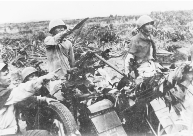 Bố trí trận địa chiến đấu bảo vệ cầu Hàm Rồng, ngày 3 - 4/4/1965