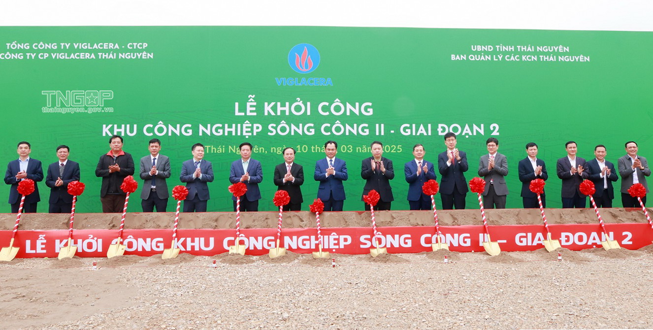 KCN Sông Công II - Giai đoạn 2: Dự án gần 4.000 tỷ đồng mở rộng không gian phát triển công nghiệp Thái Nguyên