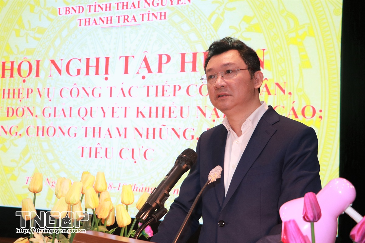 Tập huấn nghiệp vụ công tác tiếp công dân, xử lý đơn; giải quyết khiếu nại, tố cáo; phòng, chống tham nhũng, lãng phí, tiêu cực; kê khai tài sản, thu nhập