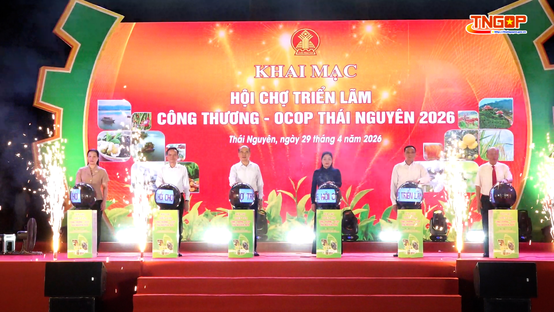 Khai mạc Hội chợ triển lãm “Công Thương - OCOP Thái Nguyên 2026”