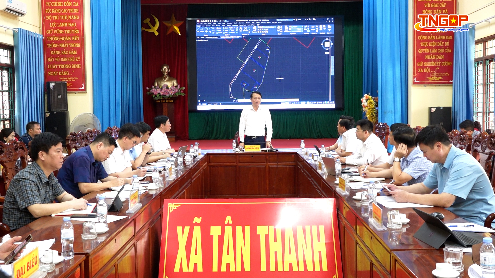 Lãnh đạo tỉnh kiểm tra tiến độ giải phóng mặt bằng các KCN Phú Bình và Thượng Đình