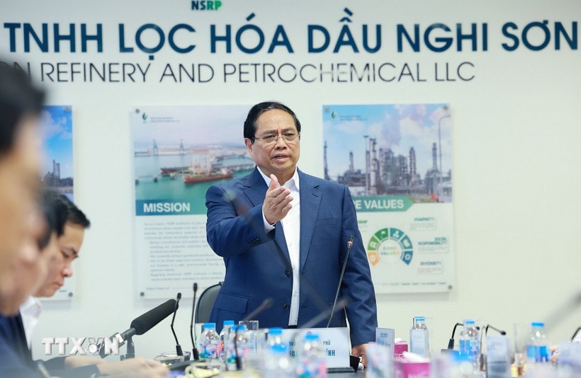 Thủ tướng Phạm Minh Chính: Nhà máy lọc hóa dầu Nghi Sơn phải đa dạng hóa nguồn cung