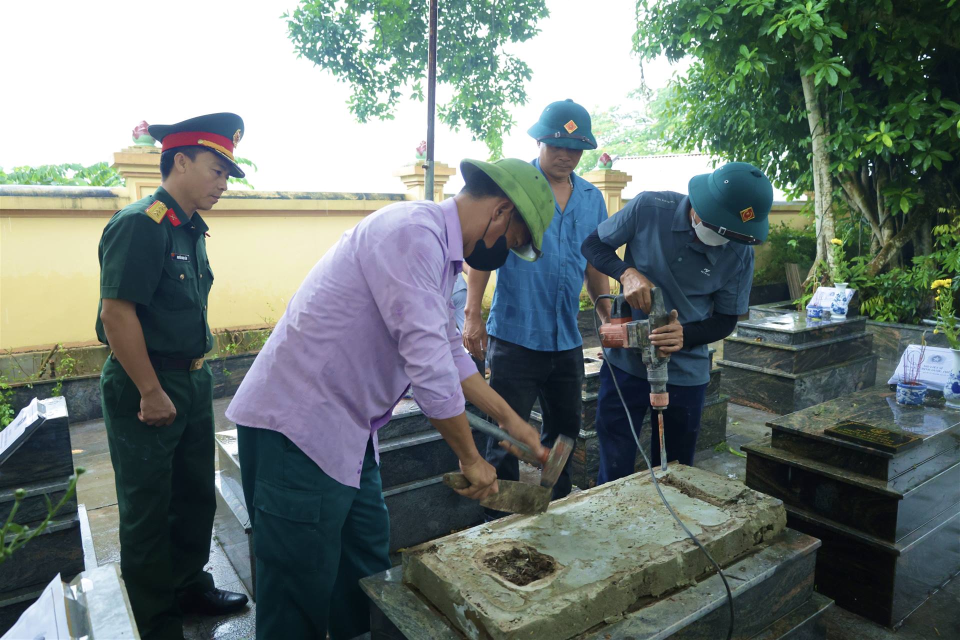 Kế hoạch tổ chức lấy mẫu, bàn giao mẫu hài cốt liệt sĩ đối với các mộ chưa xác định được thông tin tại Nghĩa trang Liệt sĩ Chợ Đồn (xã Chợ Đồn)
