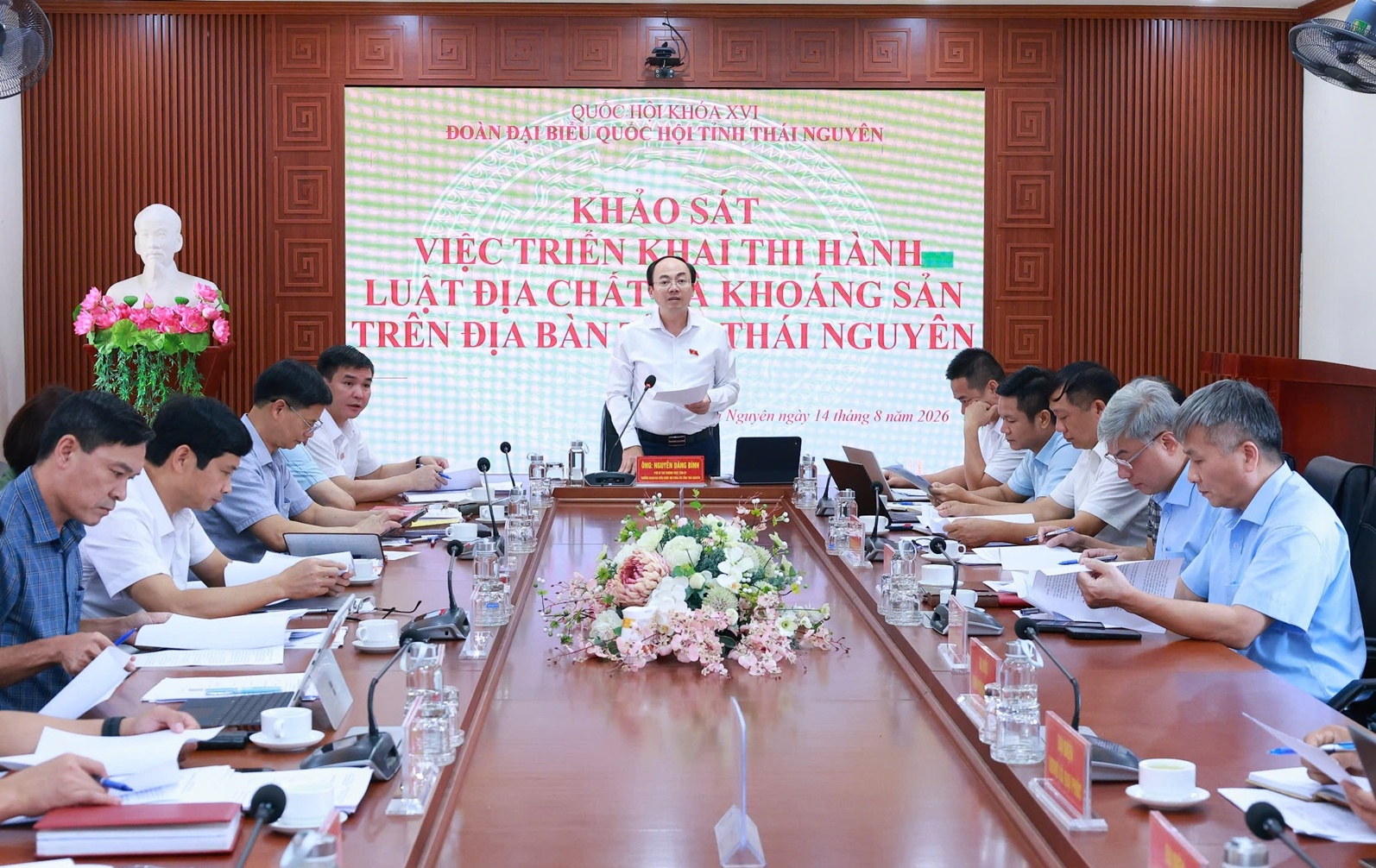 Đoàn đại biểu Quốc hội tỉnh khảo sát việc thi hành Luật Địa chất và khoáng sản