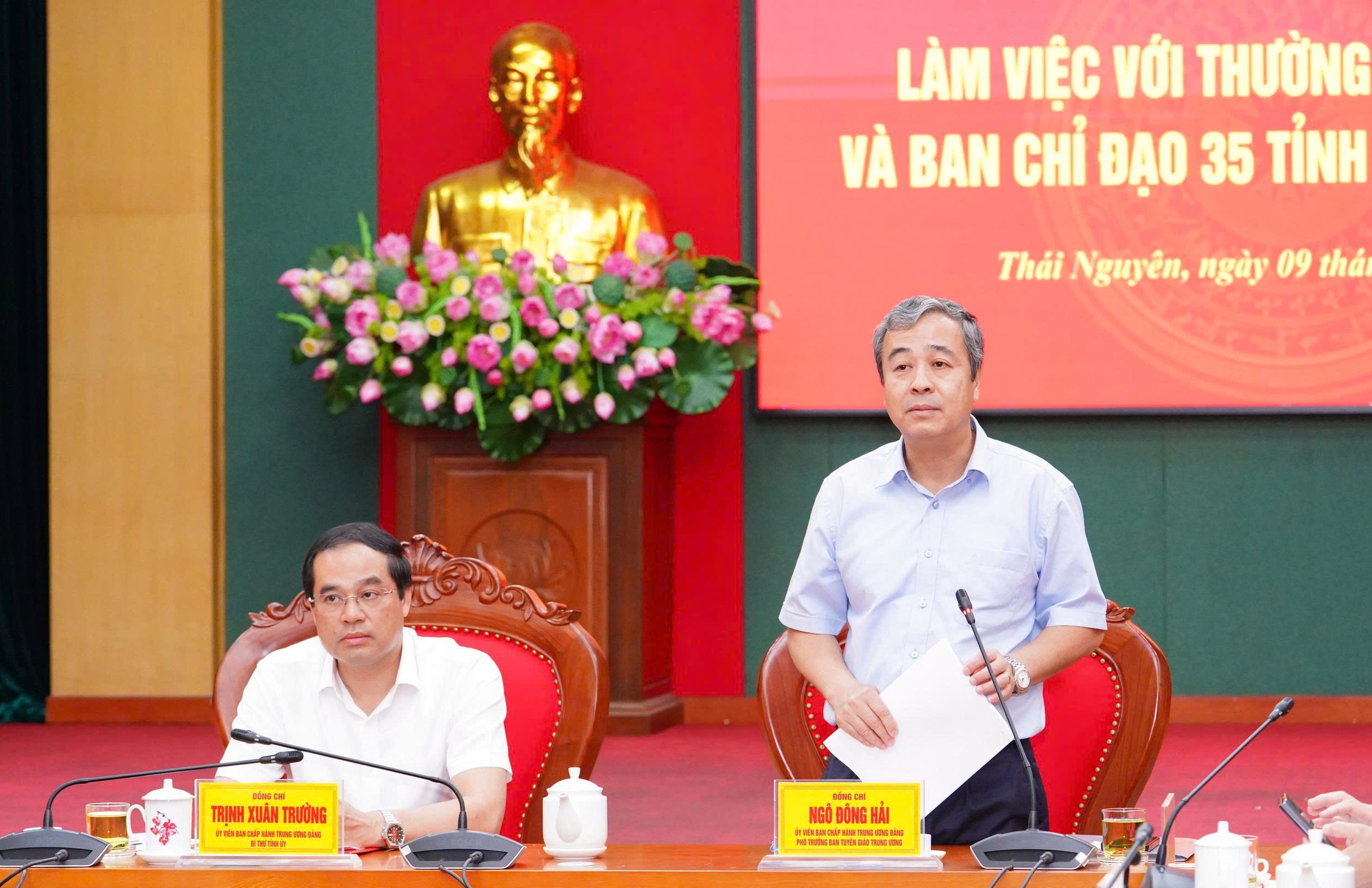 Đoàn kiểm tra Ban Chỉ đạo 35 Trung ương làm việc tại Thái Nguyên