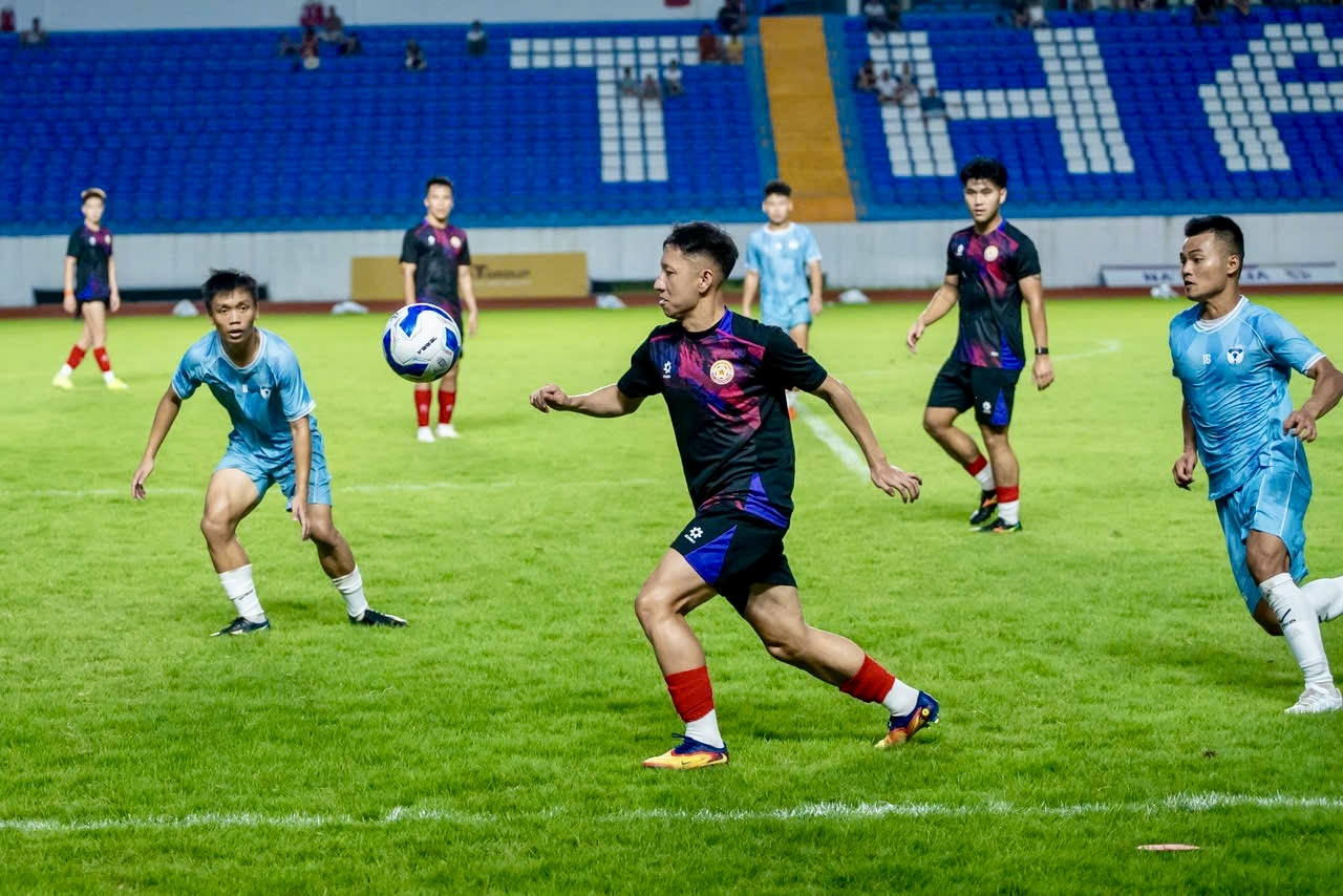 FC Thái Nguyên hòa PVF-CAND trong trận giao hữu trên sân nhà