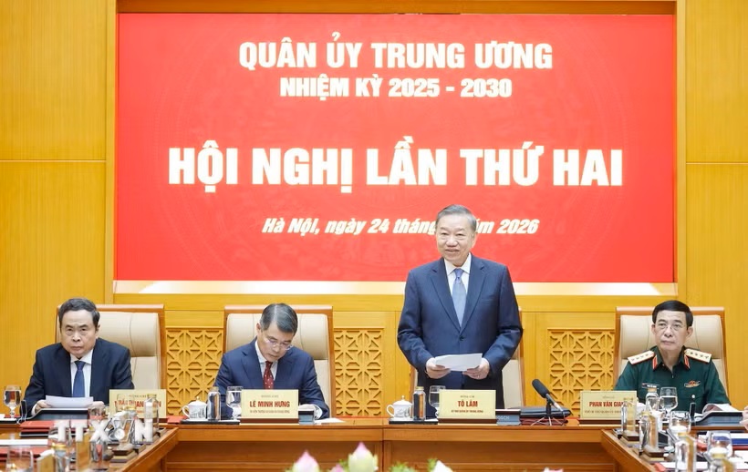 Tổng Bí thư, Chủ tịch nước Tô Lâm chủ trì Hội nghị Quân ủy Trung ương