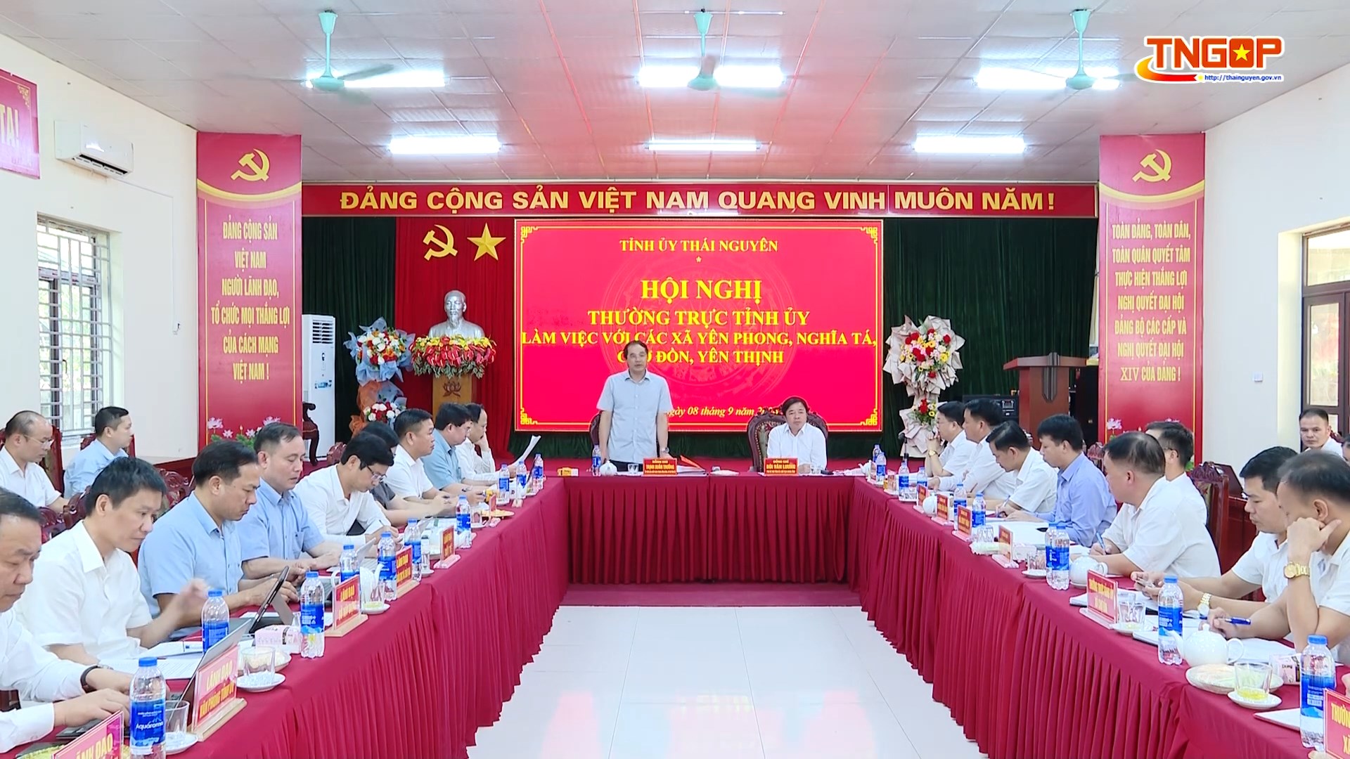 Thường trực Tỉnh ủy làm việc với 4 xã thuộc huyện Chợ Đồn cũ