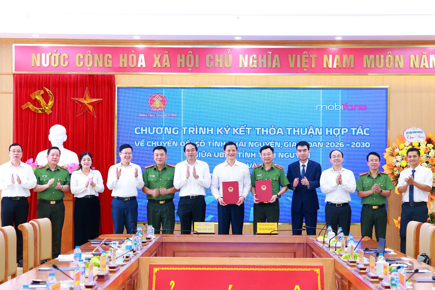 Thái Nguyên và MobiFone hợp tác thúc đẩy chuyển đổi số toàn diện giai đoạn 2026 - 2030