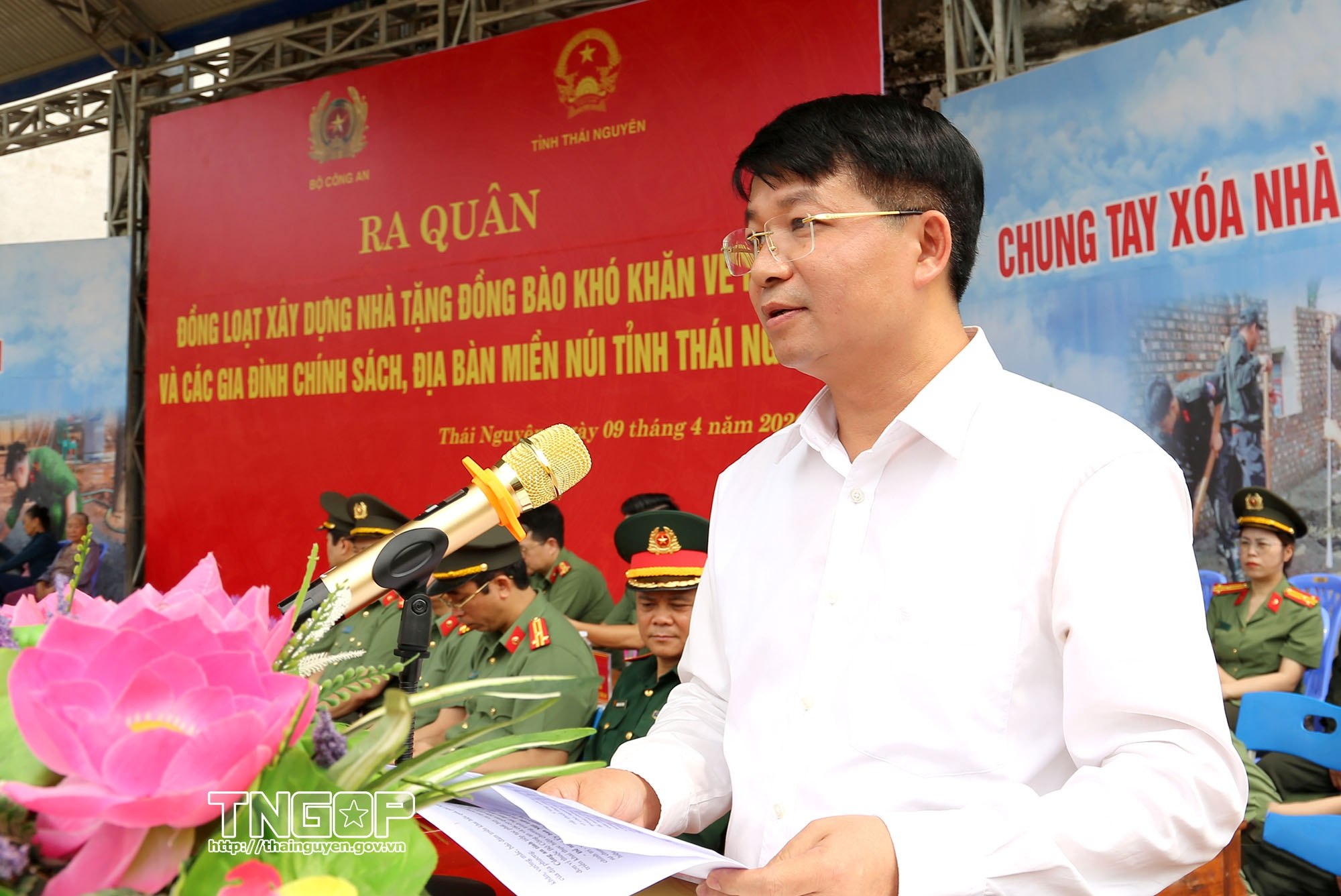 Ra quân đồng loạt xây dựng nhà tặng đồng bào khó khăn và gia đình chính sách tại Thái Nguyên