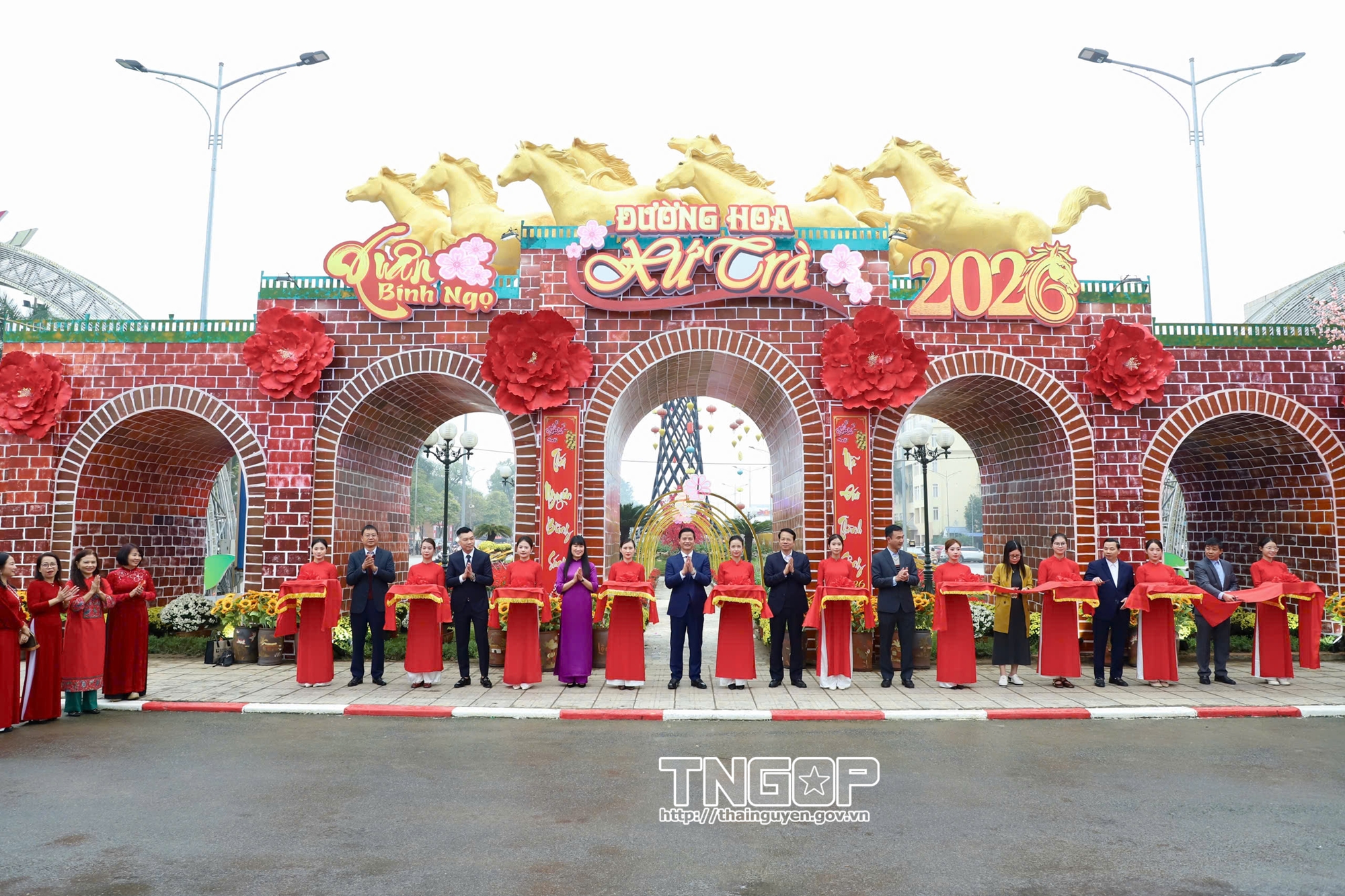 Khánh thành Tuyến đường hoa - Không gian Tết Xuân Bính Ngọ 2026 tại phường Phan Đình Phùng