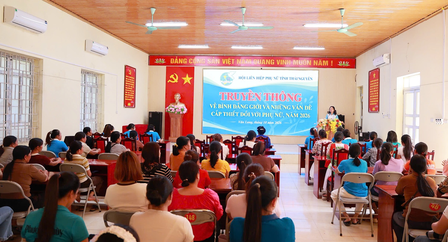 Truyền thông bình đẳng giới và những vấn đề cấp thiết đối với phụ nữ tại xã Văn Lang