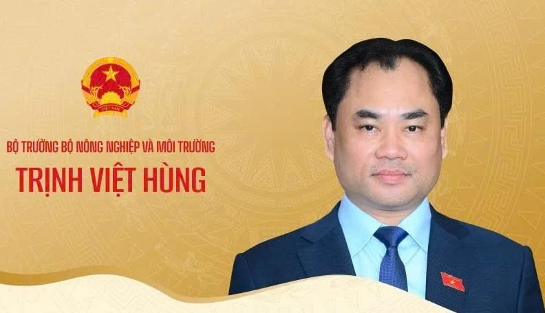 Quốc hội phê chuẩn ông Trịnh Việt Hùng giữ chức Bộ trưởng Bộ Nông nghiệp và Môi trường