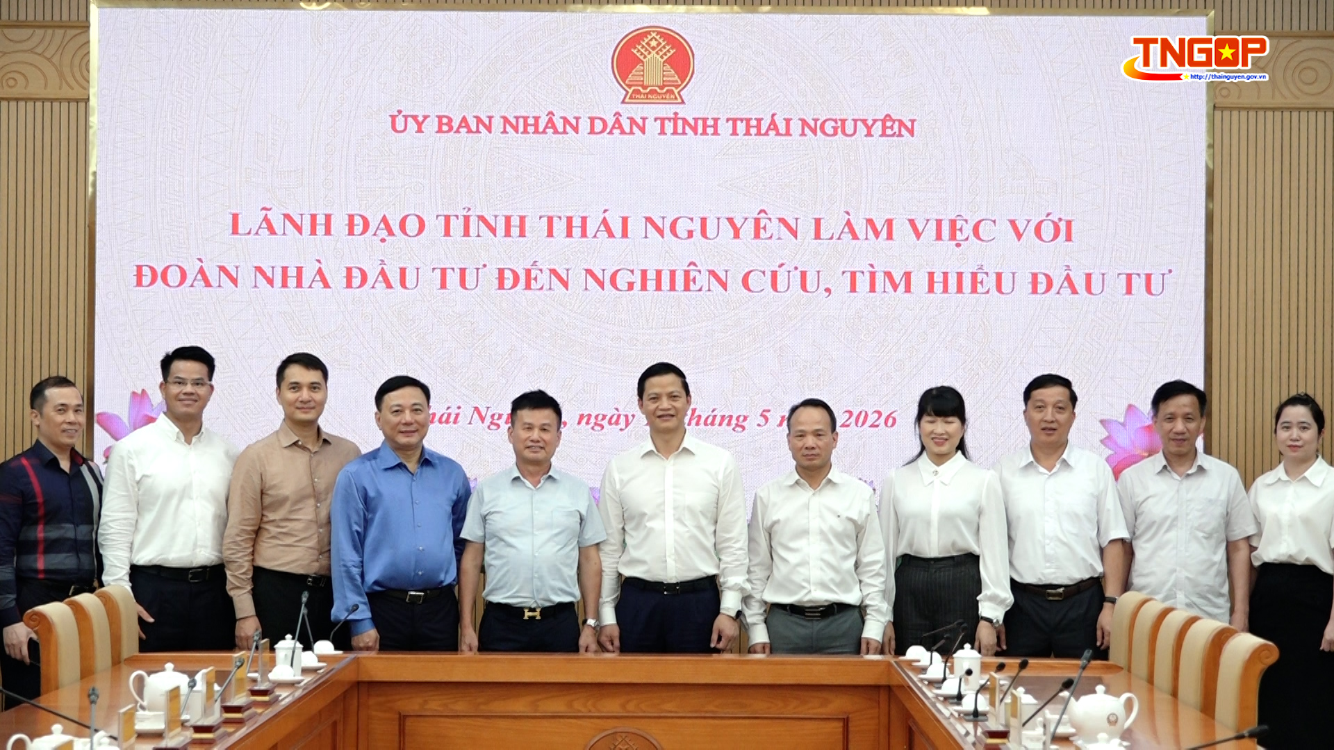 Chủ tịch UBND tỉnh Vương Quốc Tuấn tiếp và làm việc với các nhà đầu tư
