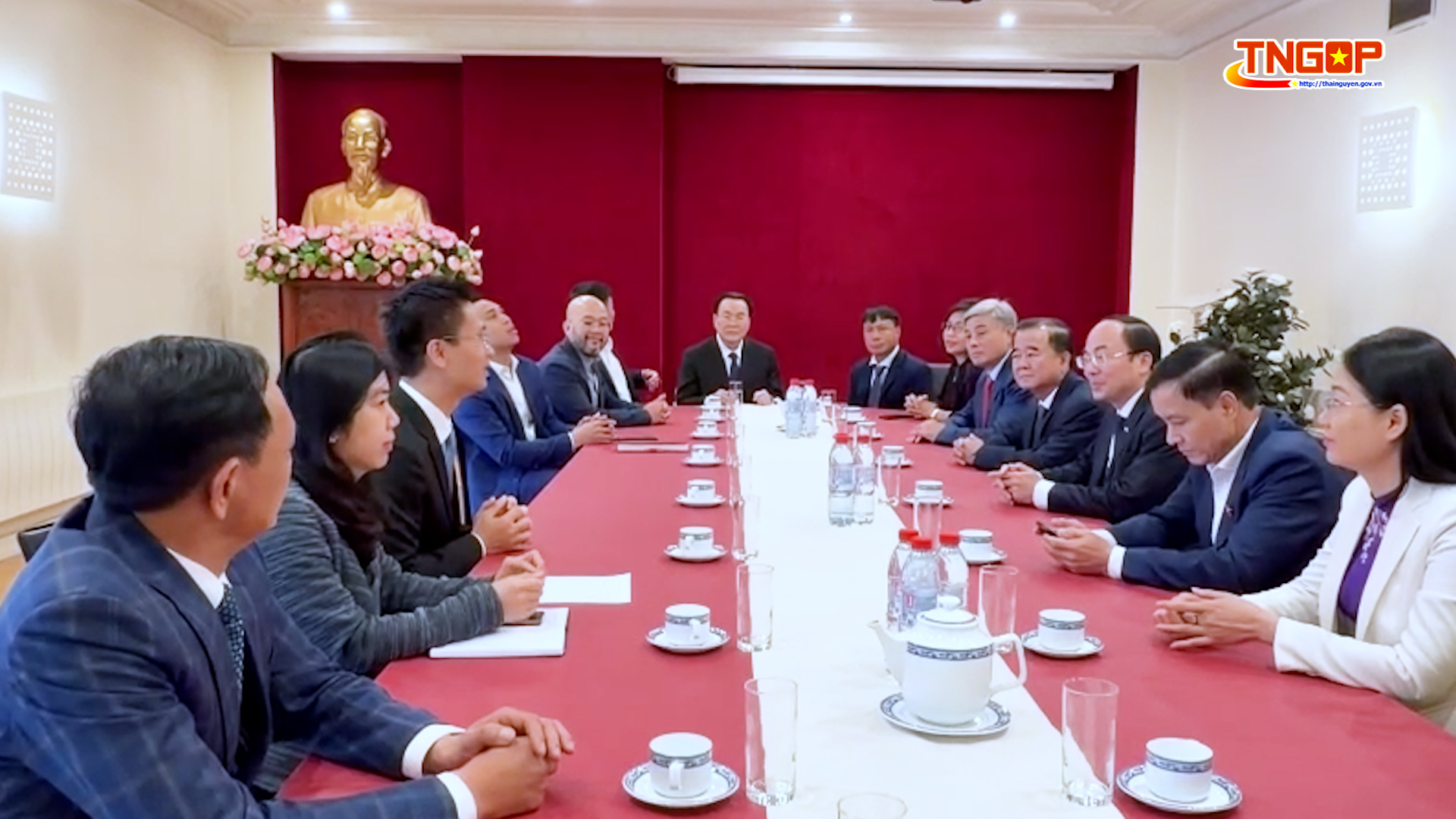 Lãnh đạo tỉnh Thái Nguyên làm việc với Đại sứ quán Việt Nam tại Pháp