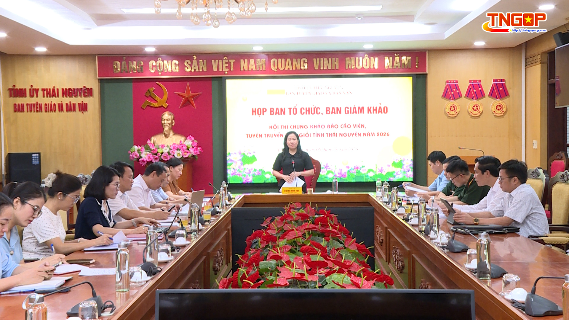 Họp chuẩn bị Hội thi Chung khảo Báo cáo viên, tuyên truyền viên giỏi tỉnh Thái Nguyên năm 2026