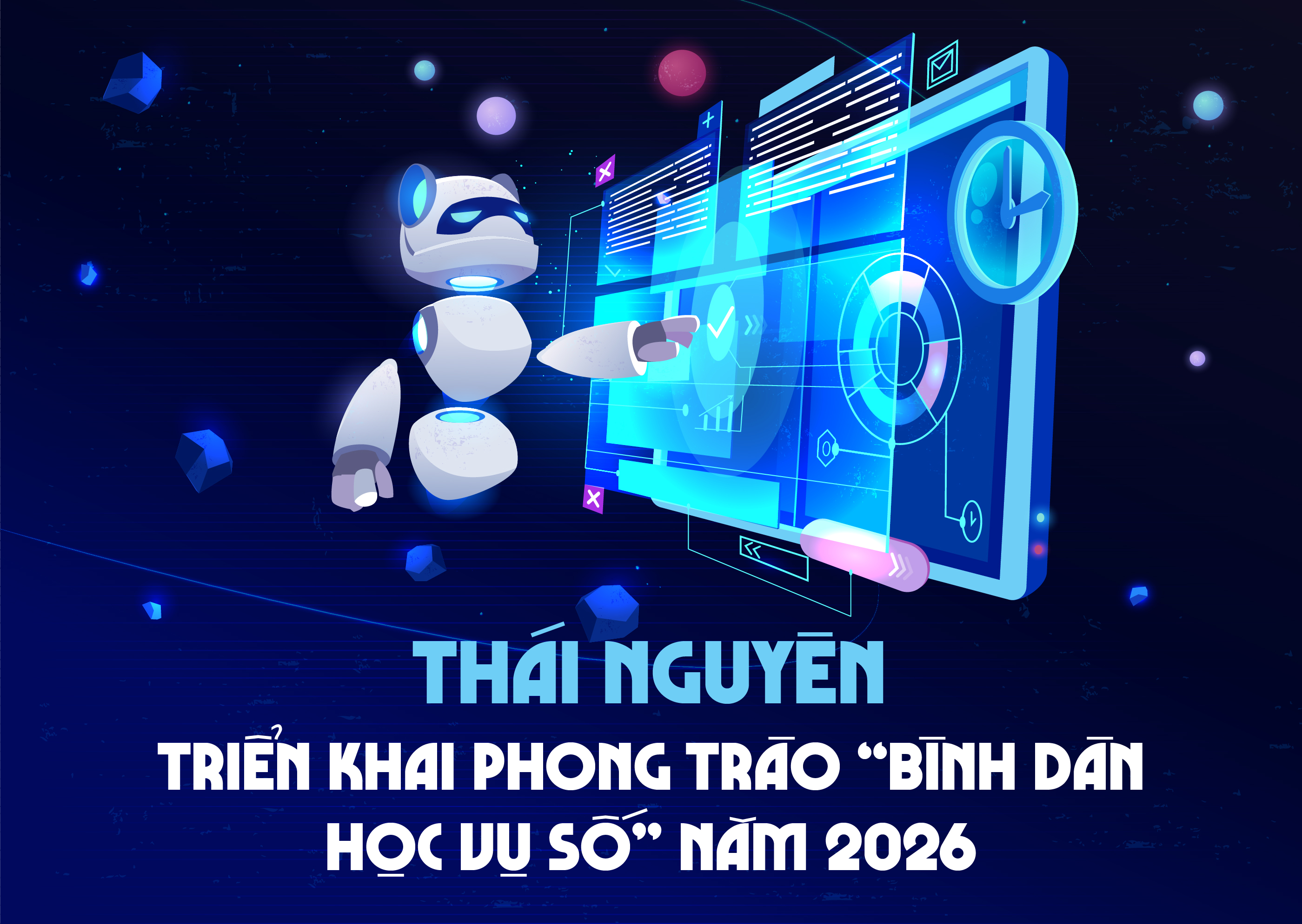 Thái Nguyên triển khai phong trào "Bình dân học vụ số" năm 2026