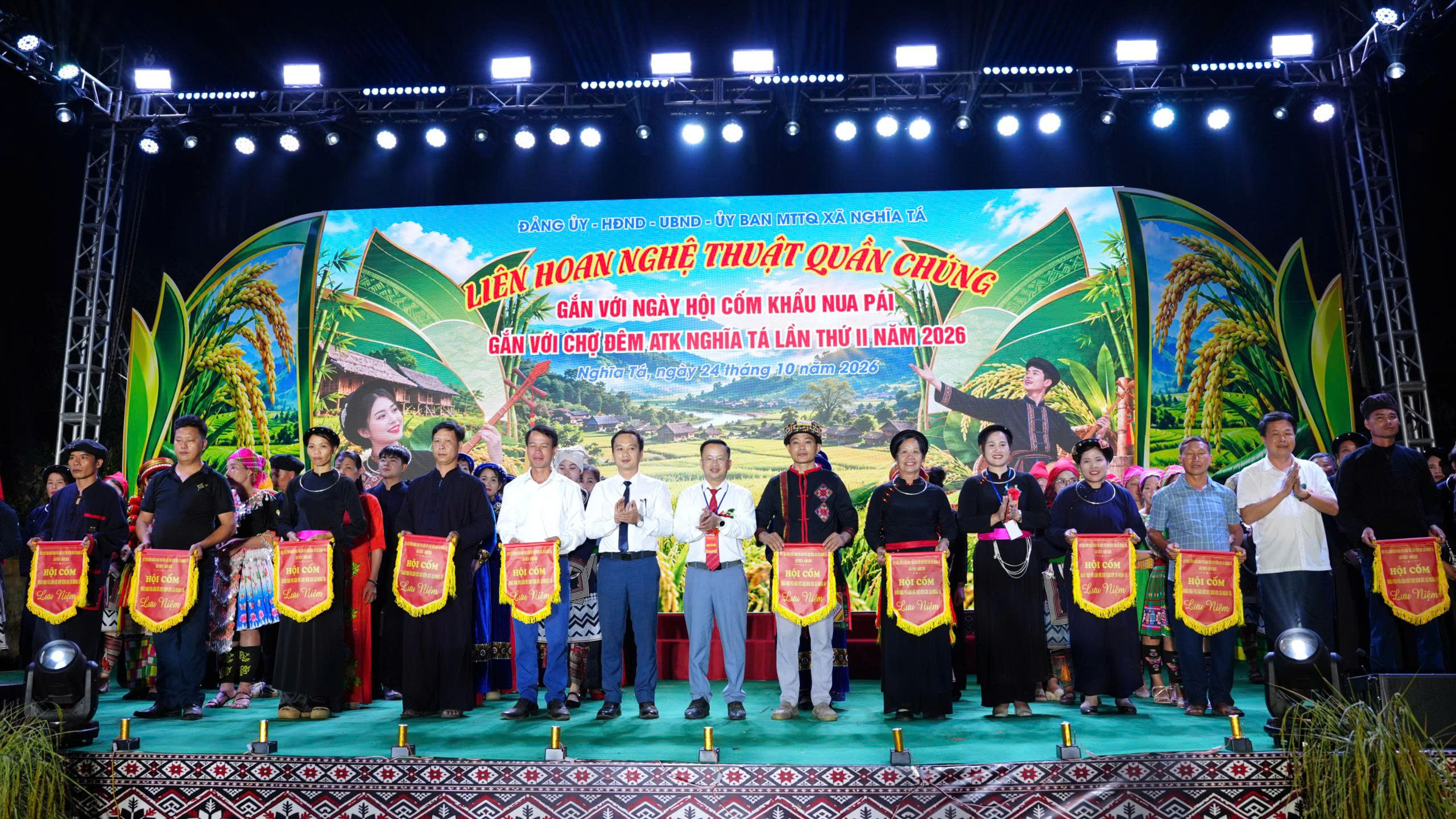 Liên hoan nghệ thuật quần chúng xã Nghĩa Tá gắn với Chợ đêm ATK lần thứ II năm 2026