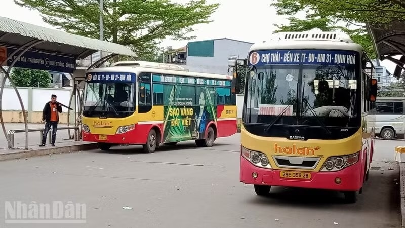 Thái Nguyên thúc đẩy vận tải hành khách công cộng bằng xe buýt điện