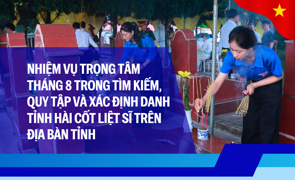 Nhiệm vụ trọng tâm tháng 8 trong tìm kiếm, quy tập và xác định danh tỉnh hài cốt liệt sĩ trên địa bàn tỉnh Thái Nguyên