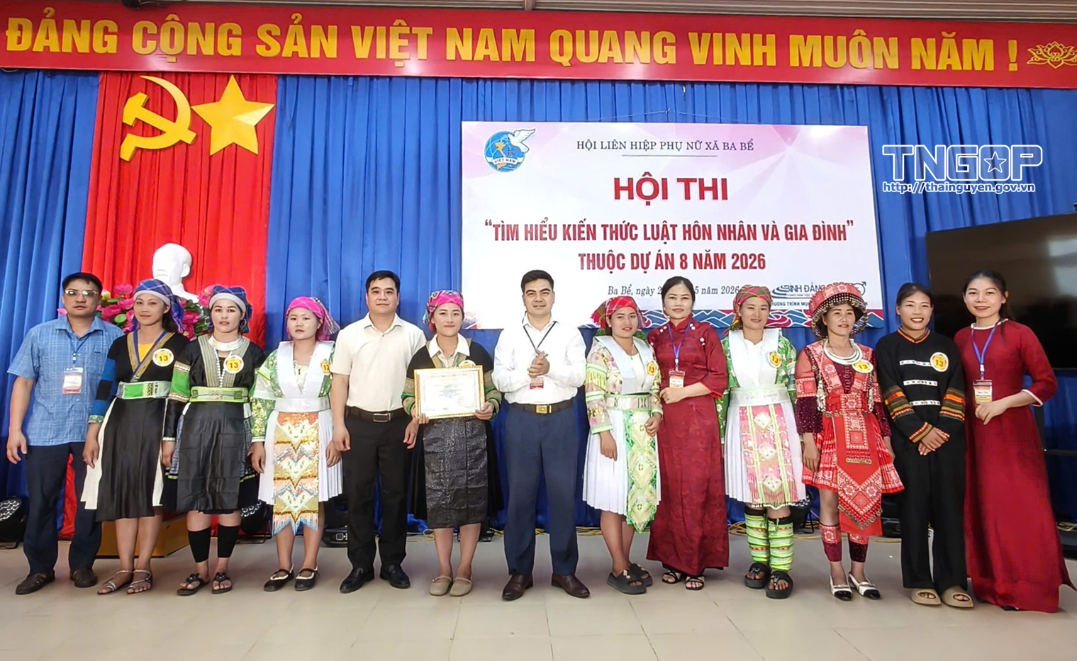 Xã Ba Bể tổ chức Hội thi “Tìm hiểu kiến thức Luật Hôn nhân và gia đình”