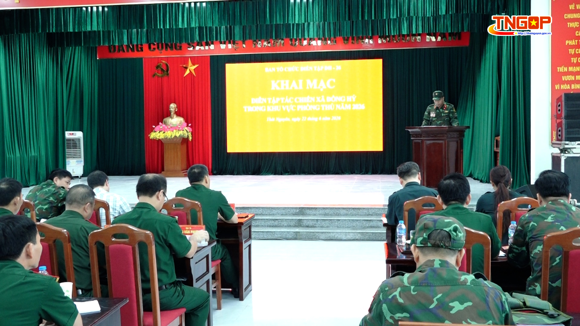 Khai mạc diễn tập tác chiến xã Đồng Hỷ trong khu vực phòng thủ năm 2026