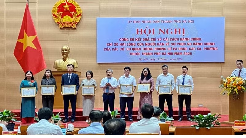 Hà Nội công bố kết quả chỉ số cải cách hành chính năm 2025