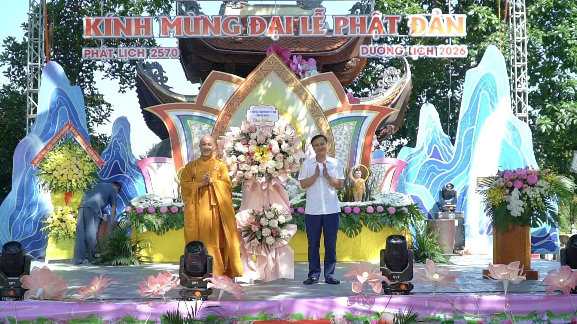 Lãnh đạo Ủy ban MTTQ tỉnh thăm, chúc mừng các cơ sở Phật giáo nhân dịp đại lễ Phật đản năm 2026
