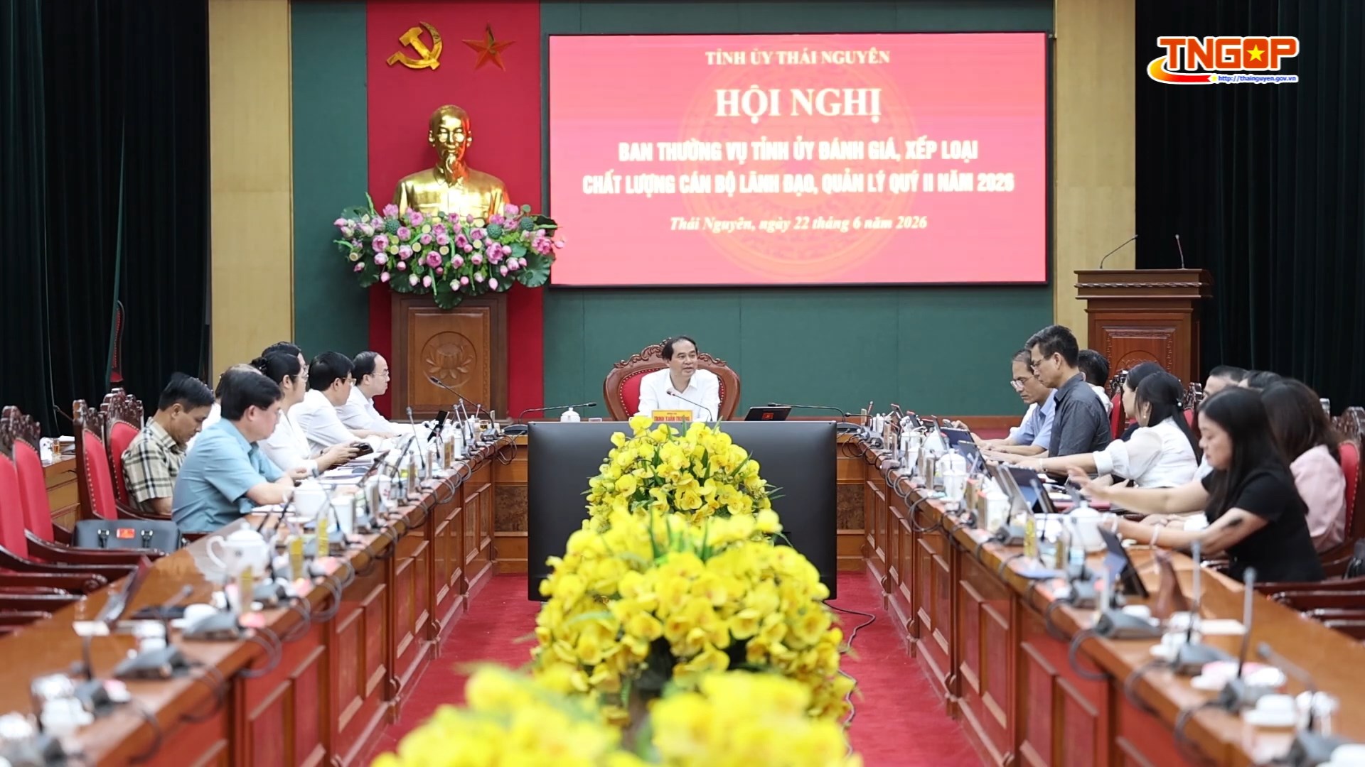 Ban Thường vụ Tỉnh ủy đánh giá, xếp loại cán bộ lãnh đạo, quản lý quý II năm 2026