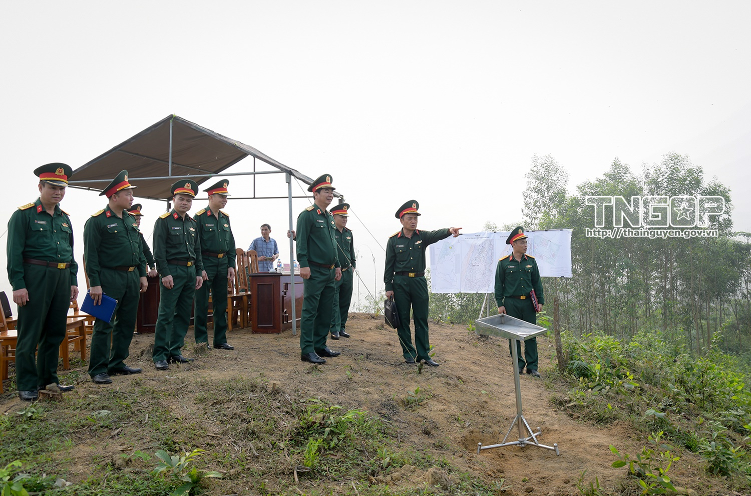 Trung tướng Trương Mạnh Dũng, Tư lệnh Quân khu kiểm tra tiến độ dự án thao trường huấn luyện, diễn tập của Sư đoàn 346