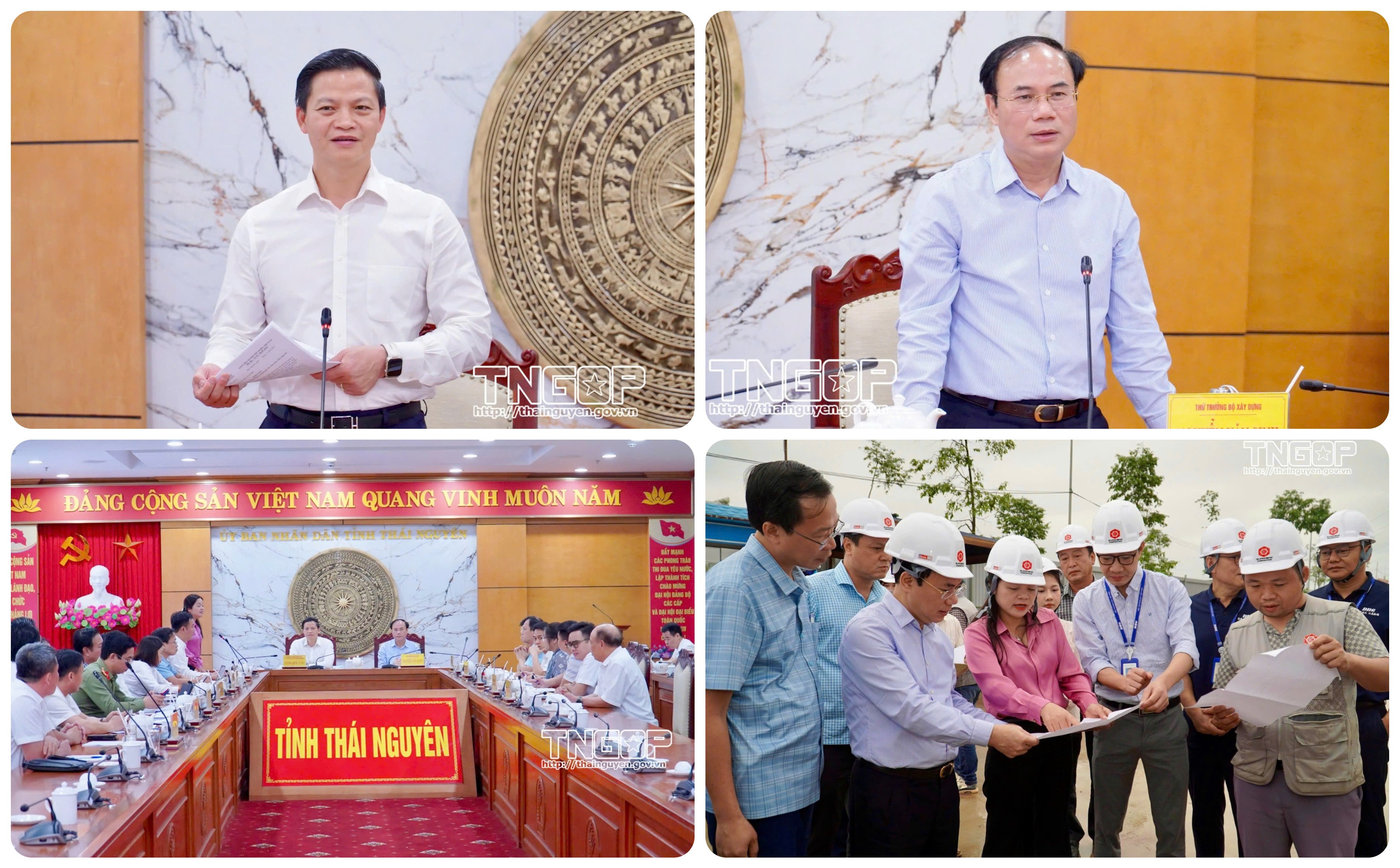 Thứ trưởng Bộ Xây dựng kiểm tra tiến độ các dự án nhà ở xã hội tại Thái Nguyên