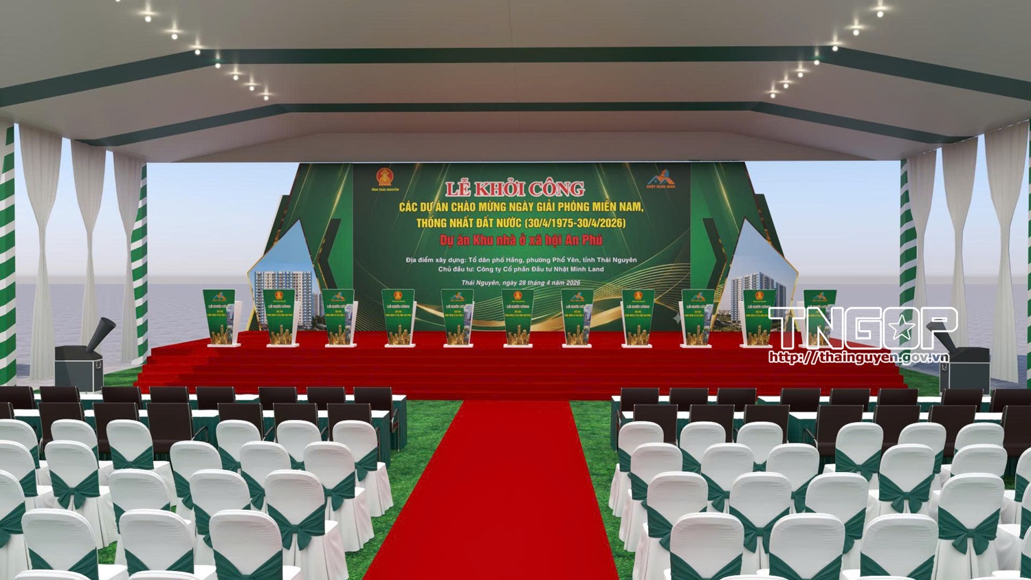 Kế hoạch Tổ chức Lễ khởi công các dự án chào mừng ngày Giải phóng miền Nam, thống nhất đất nước (30/4/1975 - 30/4/2026)