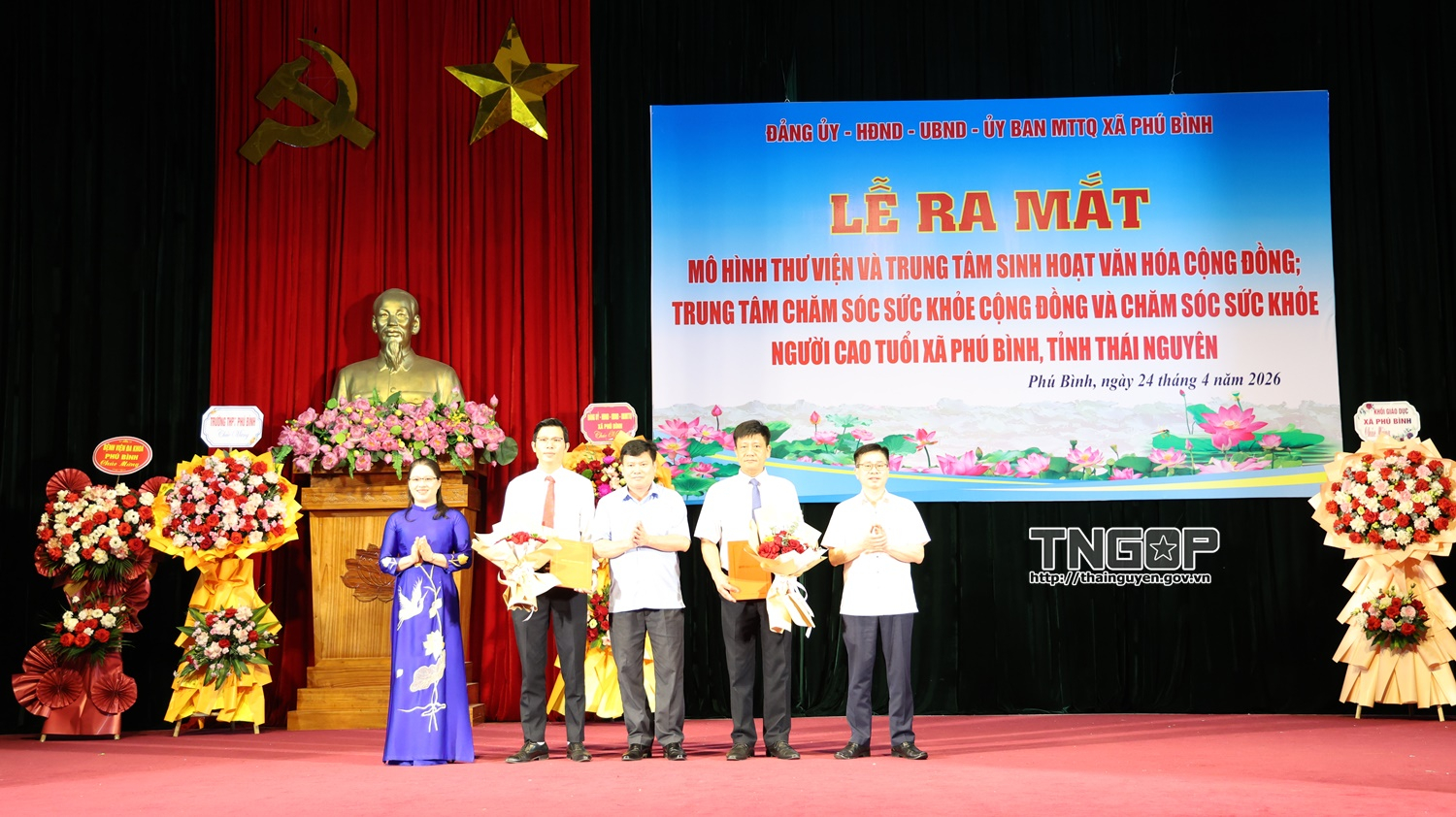 Xã Phú Bình ra mắt các trung tâm phục vụ cộng đồng