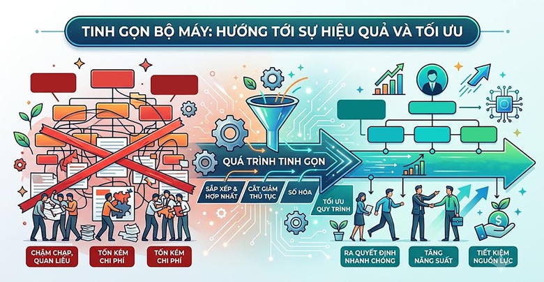 Tinh gọn bộ máy là điểm khởi đầu