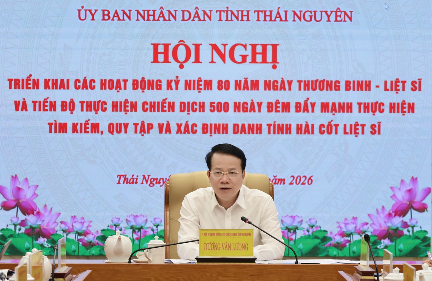 Thái Nguyên phấn đấu hoàn thành lấy mẫu trước ngày 10/9/2026 và xác minh, kết luận các phần mộ do nhân chứng cung cấp trước ngày 30/4/2027