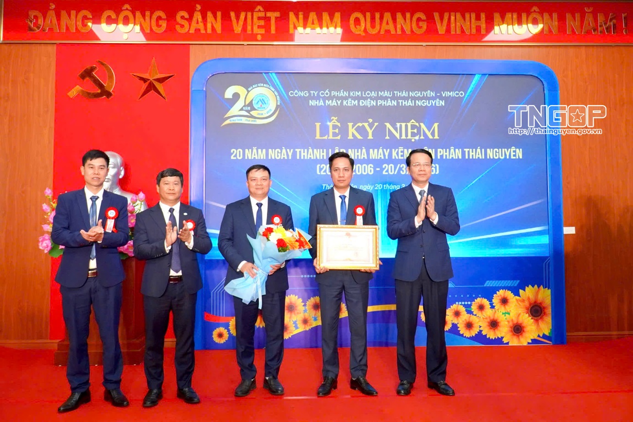 Nhà máy Kẽm điện phân Thái Nguyên kỷ niệm 20 năm ngày Thành lập