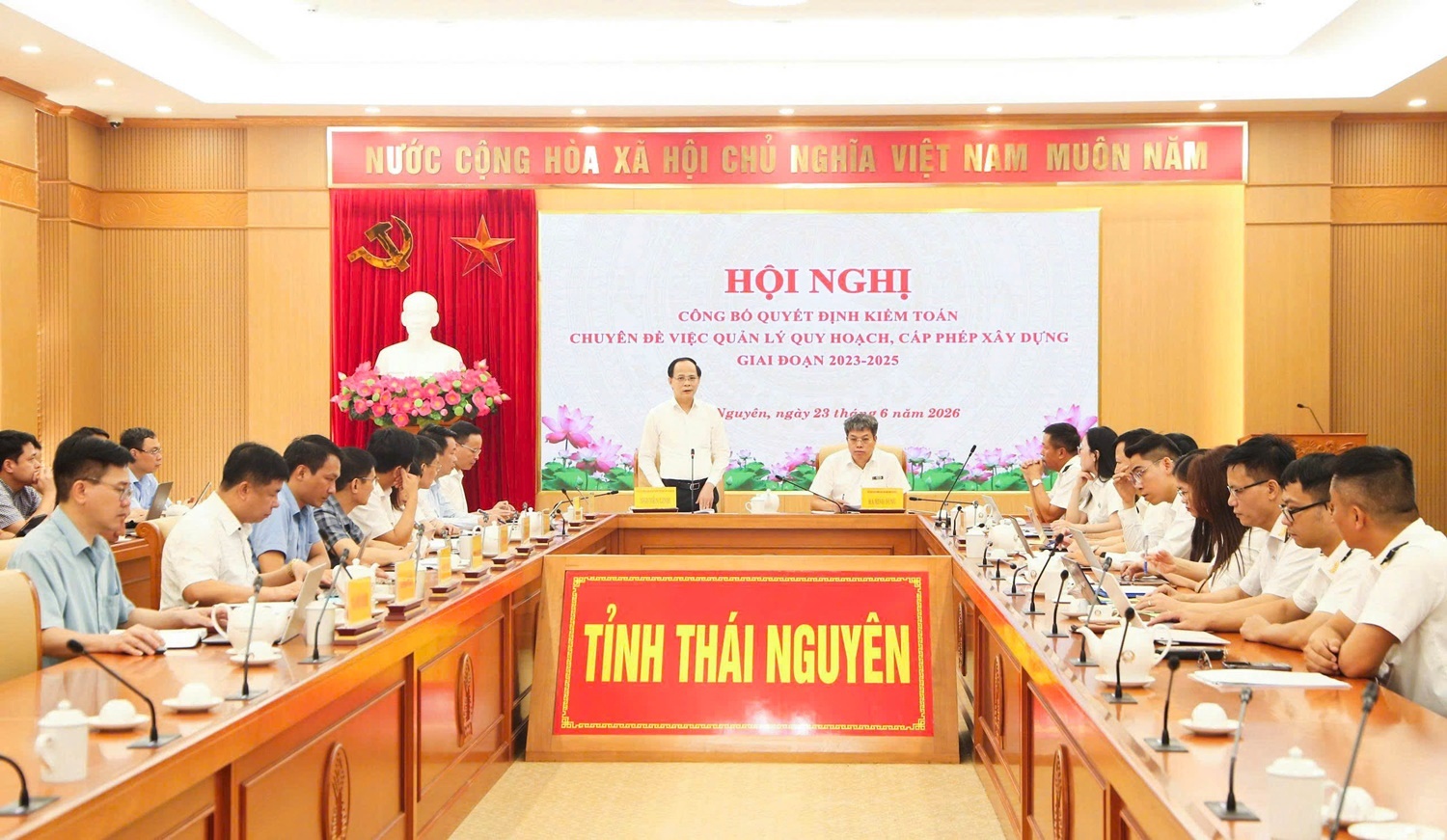 Công bố quyết định kiểm toán chuyên đề quản lý quy hoạch, cấp phép xây dựng tại tỉnh Thái Nguyên