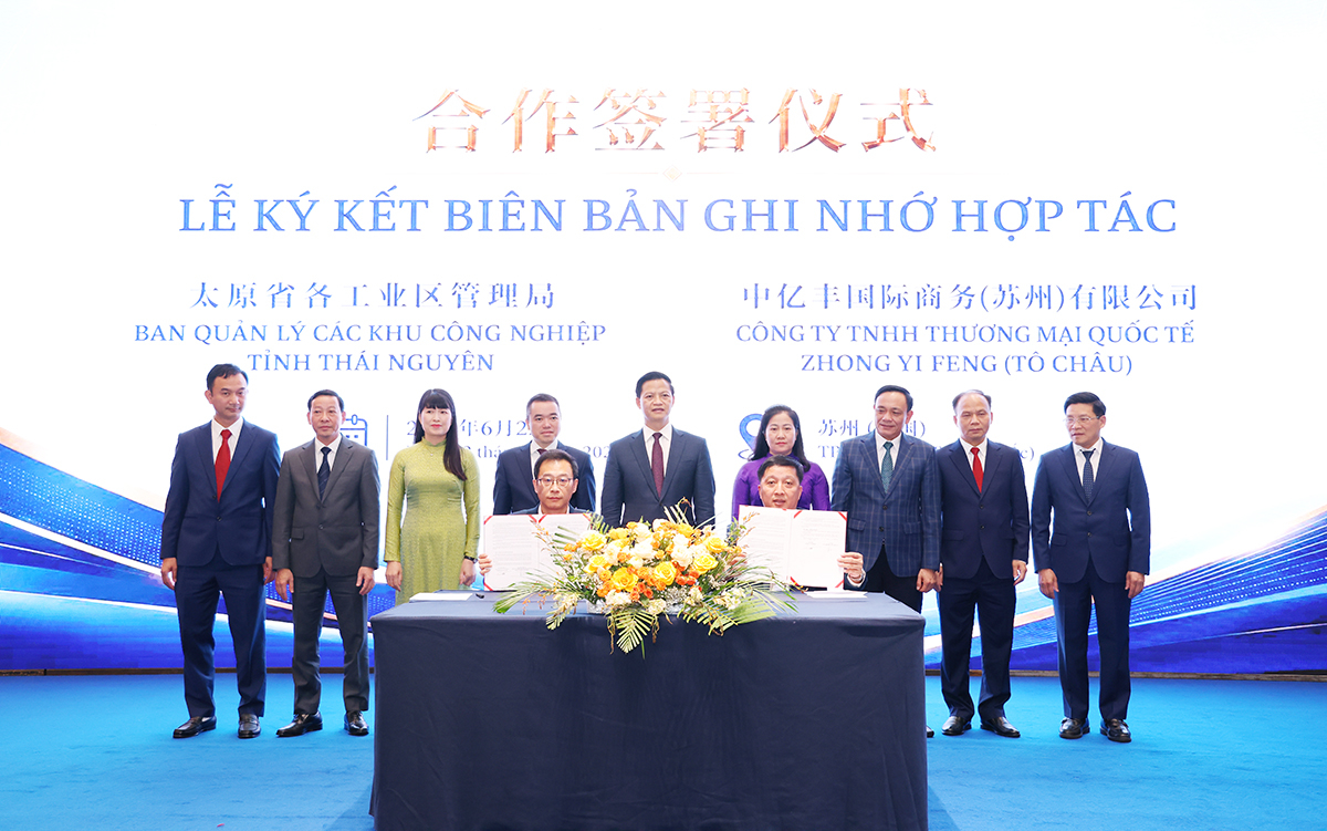 Mở rộng cơ hội hợp tác đầu tư giữa Thái Nguyên và Tập đoàn Zhong Yi Feng