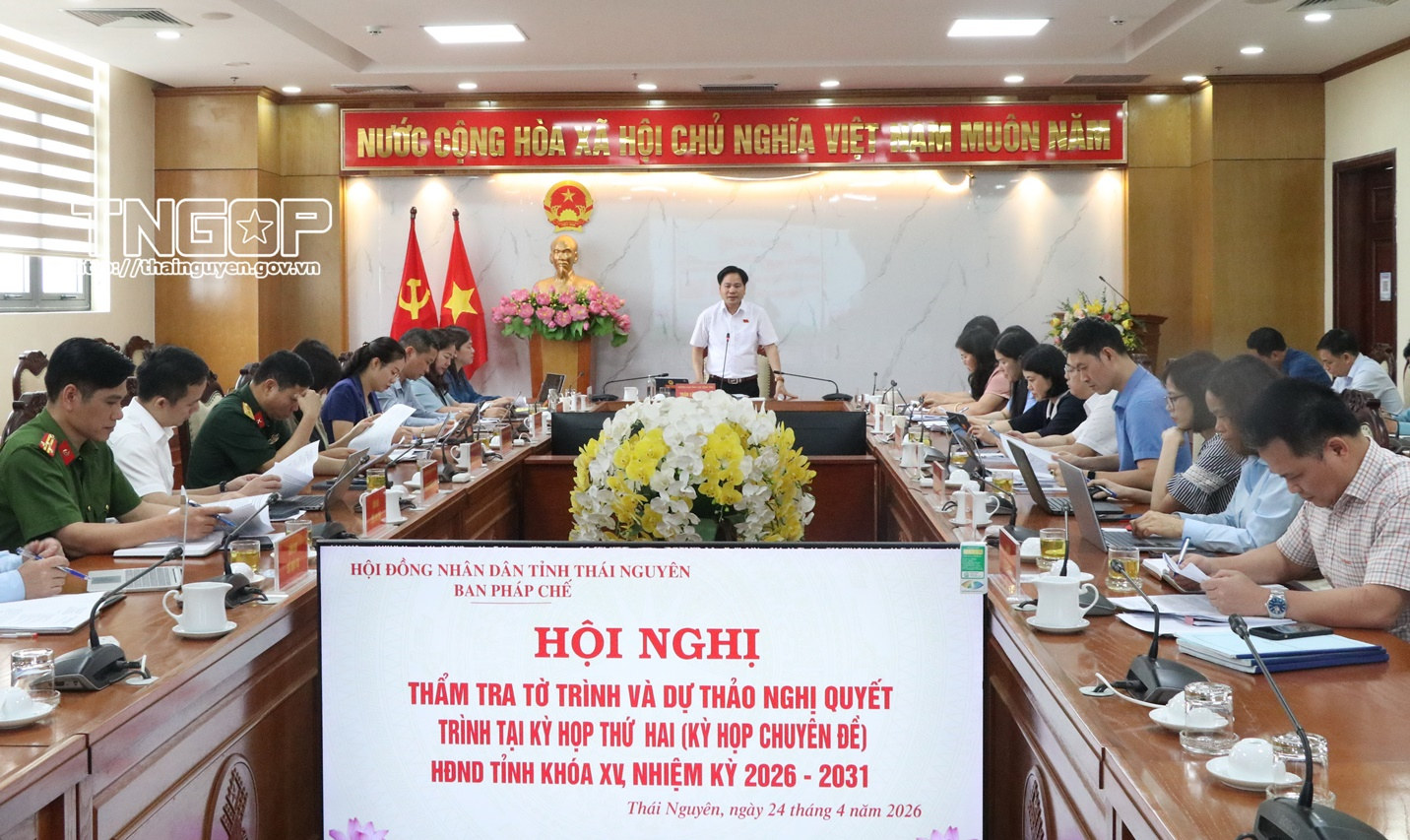 Thẩm tra các nội dung trình Kỳ họp thứ Hai, HĐND tỉnh khóa XV