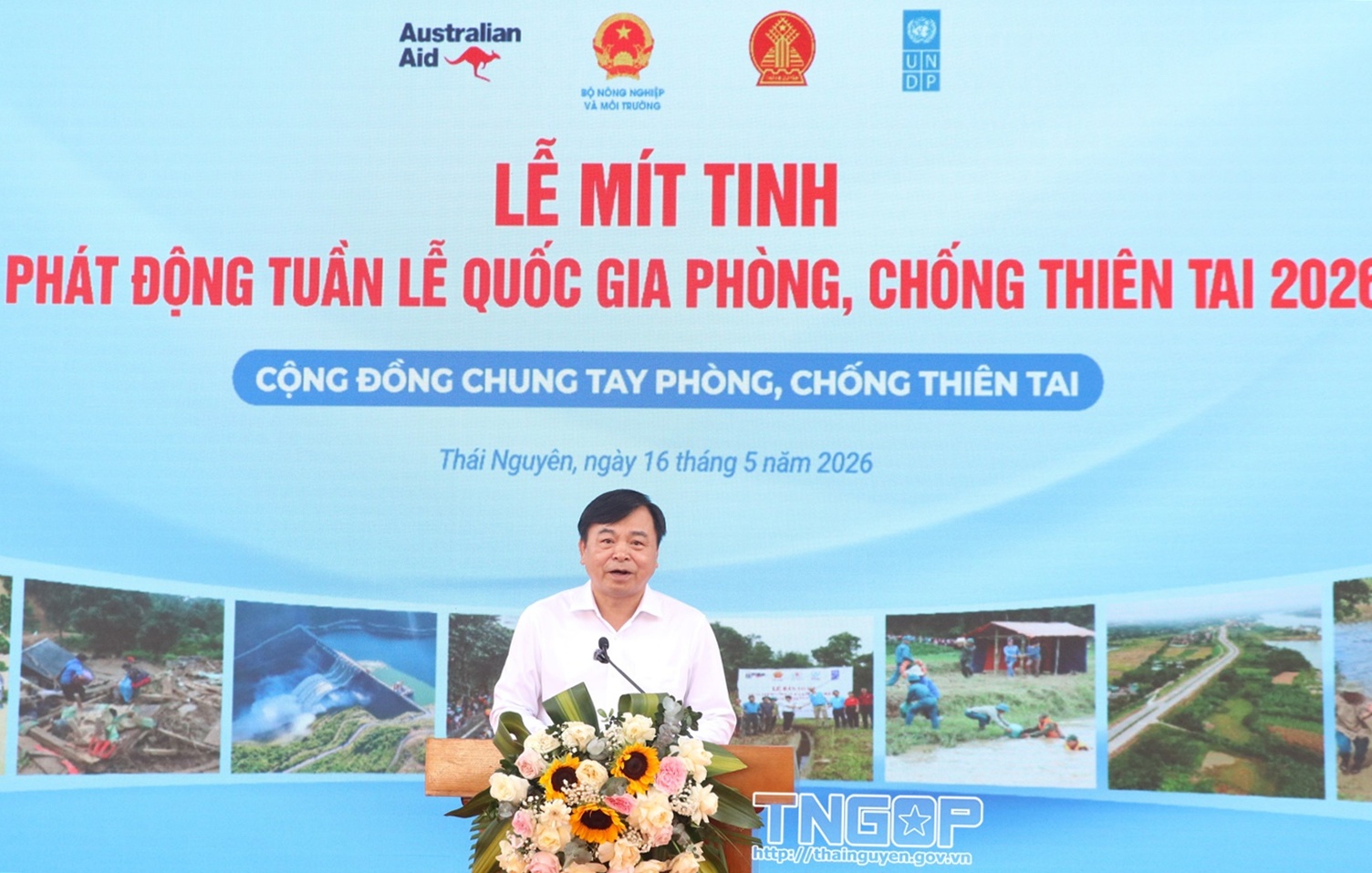 Phát động Tuần lễ Quốc gia phòng, chống thiên tai năm 2026 tại tỉnh Thái Nguyên